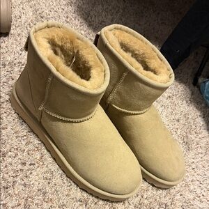 UGG Tan Ankle Boots